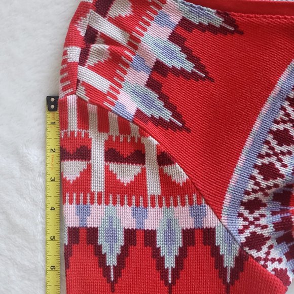 VICTORIA'S SECRET Pullover Multicolor V Neck Sweater SZ XL - Picture 12 of 15